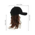 thumbnail image 2 of HONMEET Women's Hat with Light Brown Synthetic Hair, Modern Style Fashion Accessory, 1 Set, 2 of 8