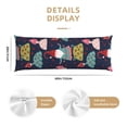thumbnail image 2 of KLL Gnome With Mushroom Pattern Long Body Pillow Cover,20x60 Body Pillow Cases,Soft Brushed Microfiber Invisible Zipper Design-Pillow core not included, 2 of 7