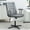 Grey, variant on EYYTHUNG Swivel Home Desk Chair with Arms, Adjustable Working Computer Chair, No Wheels, Brown