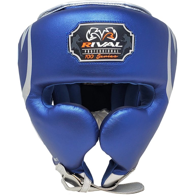 RIVAL Boxing RHG100 Professional Headgear - Small - Blue/Silver
