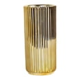 thumbnail image 3 of simhoa Vase en Céramique Dorée Centre de Table Salon Entrée Fête Support de Plante 11cmx24cm, 3 of 8