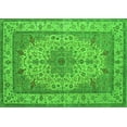 thumbnail image 1 of Ahgly Company Indoor Rectangle Medallion Green Traditional Area Rugs, 7' x 9', 1 of 1
