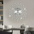 thumbnail image 4 of Luxury Crystal Wall Clock – Silent Quartz Movement, Modern Iron & Crystal Design for Living Room, Office, and Home Décor – Easy Installation & Durable, 4 of 9