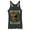 Black Heather, variant on Women's Scooby Doo Puppy Circle  Racerback Tank Top Black Heather Medium