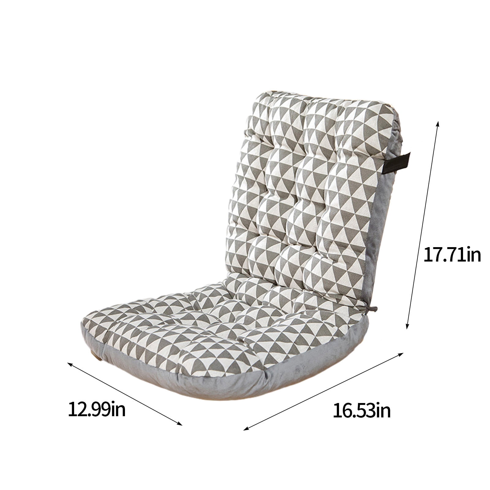 XEOVHV Outdoor High Back Chair Cushion,Water Resistant Tufted Rocking Chair Cushion with Ties,Replacement Seat Cushion for Patio Furniture