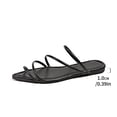 thumbnail image 6 of KIJBLAE Women's Pointed Toe Thin Strap Flat Sandals, Breathable Open Toe Lightweight Comfort Casual Summer Beach Slippers Black 40, 6 of 9
