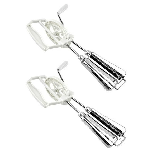 BNNG Beaters Hand Crank,Stainless Steel Manual Hand Mixer Semi Automatic Hand Push Rotary Whisk Blender For Quick Rotation For Making Whisk Cream And Pasta Tool Household Beater Baking Tool