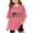 AA~Hot Pink1658, variant on Girls 4Th of July T-Shirt Short Sleeve Crew Neck T Shirt Tee, Sizes 9-10