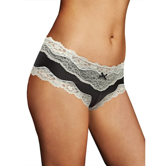 Maidenform Hipster Cheeky Microfiber Low Rise Panty Lace Seamless Women's Underwear 40823