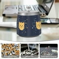 thumbnail image 6 of Yayeee Ashtray with Lid for Cigarette Smokeless Stainless Steel Home Ash Holder, Orange Cat Planet, 6 of 7
