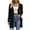 Black, variant on Women's Ribbed Knit Duster Cardigan Open Front Long Sleeve Sweater Coat with Pockets Loose Soft Casual Layering Outerwear for Spring Fall White