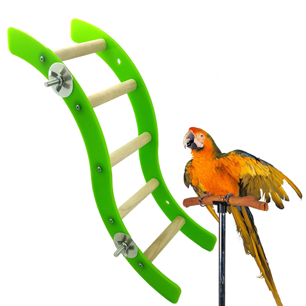 MyBeauty Parrot Hamster Acrylic Wave Ladder Stand Crawling Ladders Cage