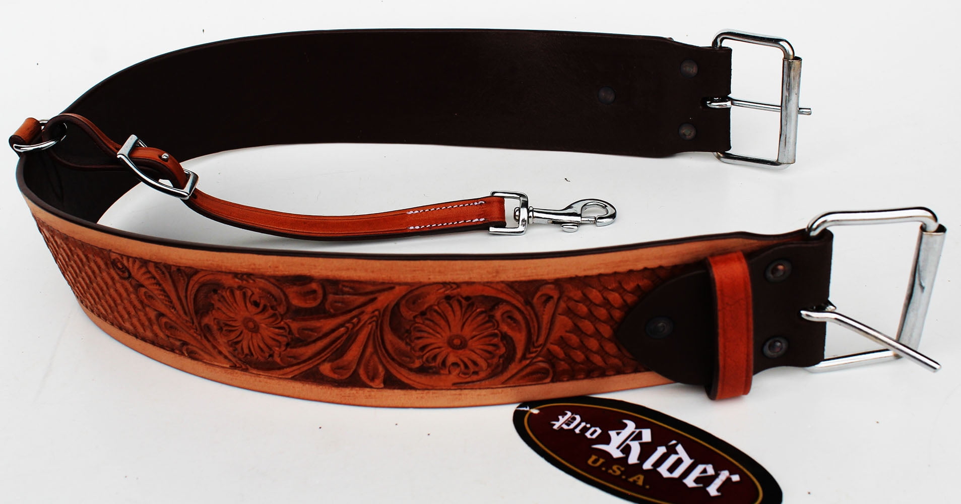 HORSE LEATHER BACK REAR CINCH FLANK BILLET WESTERN HORSE SADDLE GIRTH