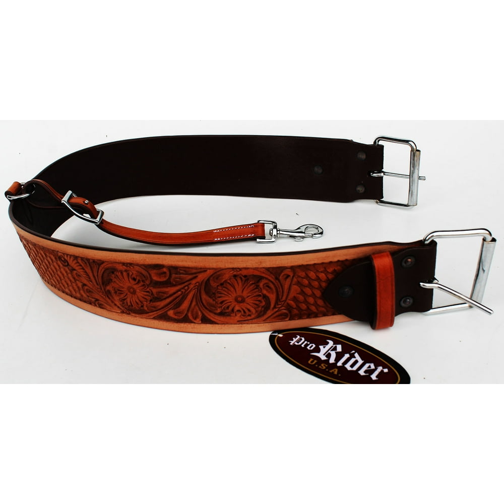 HORSE LEATHER BACK REAR CINCH FLANK BILLET WESTERN HORSE SADDLE GIRTH TACK 9759