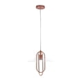 thumbnail image 3 of Simple Designs PT1008-RGD 13,5 x 13,5 x 13 Po. Suspension Moderne en Métal, Or Rose, 3 of 4
