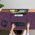thumbnail image 4 of Long Mouse Pads for Desk,Purple Sun Planet Rocket Star Pattern Desk Mats on Top Of Desks, Desk Mouse Pad Extra Large with 3mm Non-Slip Base and Stitched Edge for Gaming,Office,Work,Home 47.3"x23.6", 4 of 6