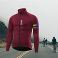 thumbnail image 4 of Chaqueta de Invierno a prueba Cálida Manga larga Resistente con bolsillos Prendas de para proteger para climas fríos - Rojo M DYNWAVEMX Chaqueta de ciclismo, 4 of 7