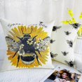 thumbnail image 2 of Bee Pillow Covers 18x18 Set Of 4 Cushion Covers Farmhouse Throw Pillows Case Spring Home Decoration, 2 of 5