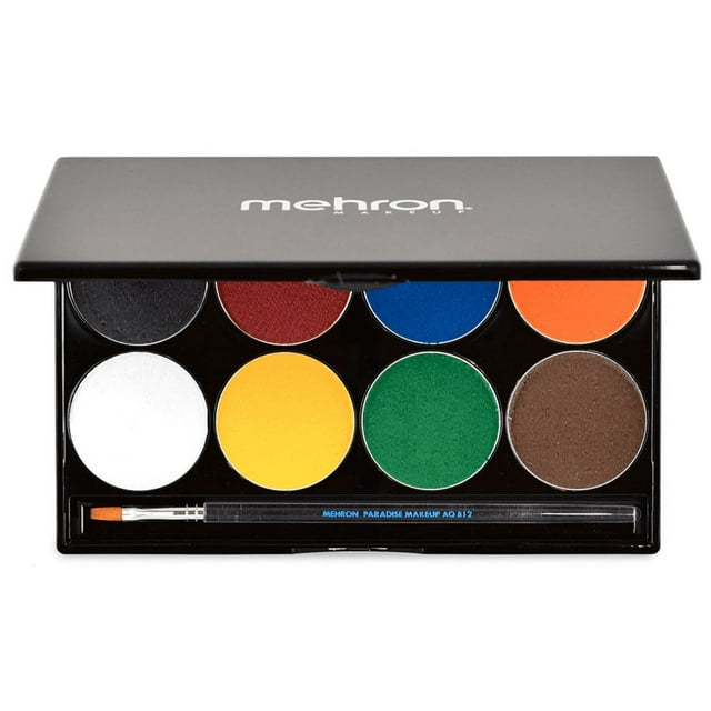 Paleta de maquillaje Mehron Paradise AQ 8 Color Basic