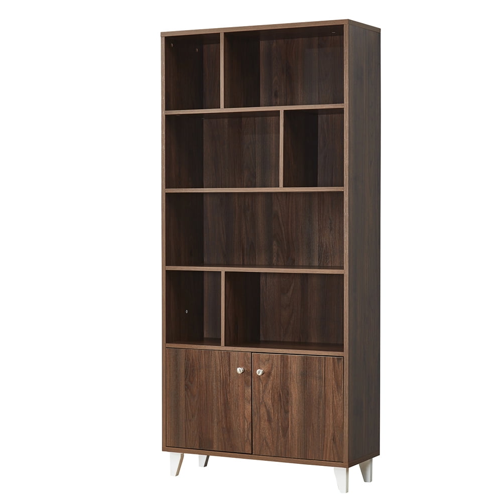4 Tier Bookshelf with 68” Shelf Bookcase Modern Library