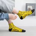 thumbnail image 2 of Fuzoiu Skateboard Print Adult Socks, Crew Moisture-wicking Socks, Unisex Cushion Crew Socks,Casual Sports Ankle Socks, 2 of 7