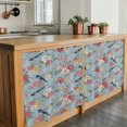 thumbnail image 6 of Spring Red Floral Tier Curtains 36 Inch Length, Daiy Birds Farmhouse Blue Botanical Cafe Short Curtains for Bathroom Over Sink, Small Kitchen Curtain Light Filtering Drapes 2 Panels 27.5"Wx36"L, 6 of 8