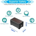 thumbnail image 2 of Estación de carga USB de 30 puertos Mvthenxi 150W negra, 2 of 7