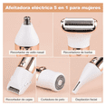thumbnail image 3 of Depiladora Eléctrica Para Mujer 5 En 1 Rasuradora Recargable Malubero BLANCO DORADO, 3 of 5