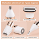 thumbnail image 3 of Depiladora Eléctrica Para Mujer 5 En 1 Rasuradora Recargable Malubero BLANCO DORADO, 3 of 5