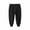 Black, variant on GDEGE Unisex Toddler Boys Girls Pants Solid Color Sweatpants Boys Girls Casual Pants with Pocket Toddler for Kids for 1 To 7 Years