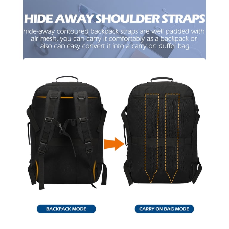 Hynes Eagle Unisex 44L Travel Backpack with 3 Pieces Packing Cubes Set Hynes Eagle Unisex 44L Travel Backpack with 3 Pieces Packing Cubes Set