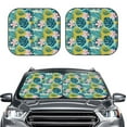 thumbnail image 2 of Balery 2 Piece Tropical Floral Car Windshield Sun Shade|Foldable Front Windshield Shade for Car Front Window for Most Sedans SUV Truck-Large, 2 of 7