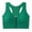 Green, variant on Xfvqtps Front Zipper Sports Bra for Women Mesh Breathable Racerback Yoga Workout High Impact Sports Bra Hot Pink