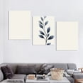 thumbnail image 4 of Framed 3 Piece Blue Eucalyptus Print Sets Wall Art Blue Wall Art Prints Botanical Print Modern Minimalist Artwork Wall Art Picture For Living Room Home Bedroom Gift Idea3 12*16inch*3pcs, 4 of 6