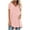 Pink, variant on VANLOFE V-Neck T-Shirts Purple Women Clothes Women's Summer Solid V Neck Loose Short Sleeve Tops T-shirt Blouse Gift for Sister