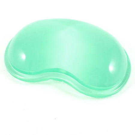 Unique Bargains Green Gel Wavy Mouse Pad Mat Wrist Rest Support for Desktop PC Computer