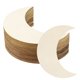 thumbnail image 1 of Uxcell 5"x2" Luna de Madera, Paquete de 20 Cortes de Madera en Blanco para Manualidades, Piezas de Madera Natural, 1 of 5