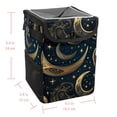 thumbnail image 5 of New Moon Symbol Mini Trash Can for Car: Foldable with Lid, Leak-Proof and Hanging Storage Bag, 5 of 6