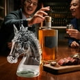 thumbnail image 5 of Tao Tao Glass Horse Head Whiskey Bottle Animal Decanters Glass Horse Whiskey Decanter For Home Mouthblown Liquor Decanter For Alcohol, Bourbon, Whiskey, Scotch, Rum, Tequila A, 5 of 8