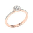 thumbnail image 3 of Imperial 3/8 Ct TDW Round Diamond Halo Engagement Ring in 10K Rose Gold (H-I, I2), 3 of 4