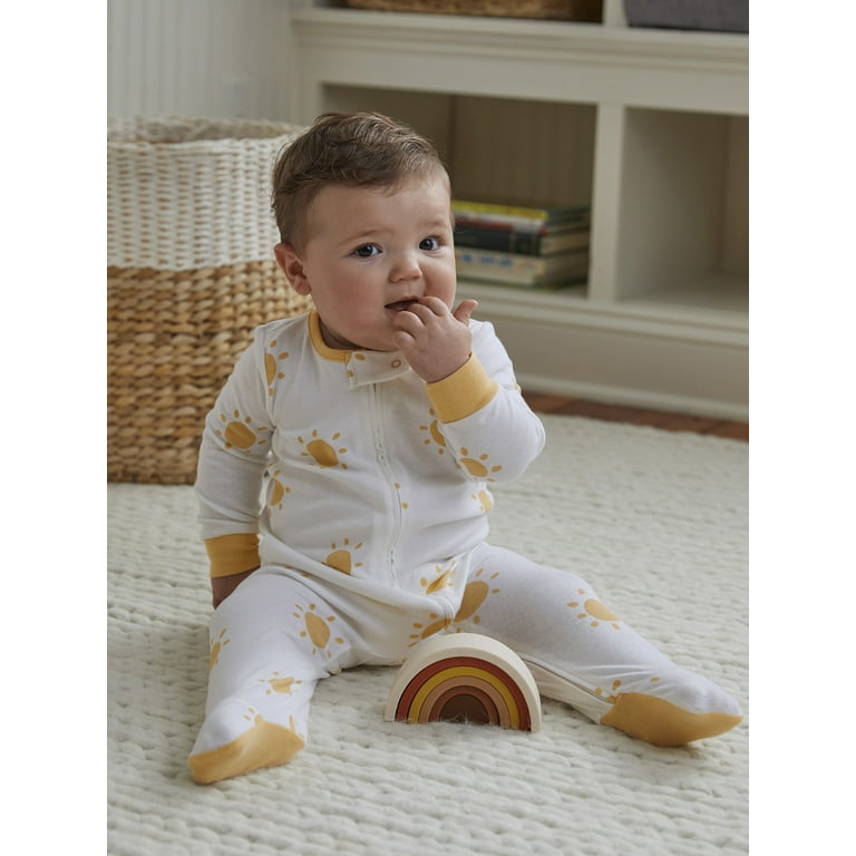 Modern Moments by Gerber Baby Boy, Baby Girl, & Unisex Sleep 'n Play Footed  Pajamas, 2-Pack (Newborn-6/9 Months) 