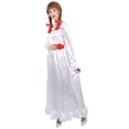 thumbnail image 6 of Evil Creepy Doll Costume Long Maxi Dress for Women – Satin Horror Fancy Dress Family Halloween Cosplay, 6 of 10
