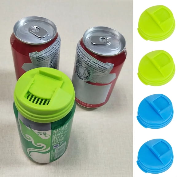 4*Fresh-Keeping Cover Clearance! Reusable Lid for Can Leak Proof Cup Sealing Cap Drinks Easy Pull