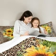 thumbnail image 6 of Homewish Abstract Cheetah Pattern Full Size Comforter Sets,Snake Print Bedding Comforter Set,Country Floral Sunflower Bedding Sets For Girl,Luxury Bedroom Decor,3-Piece, 6 of 9