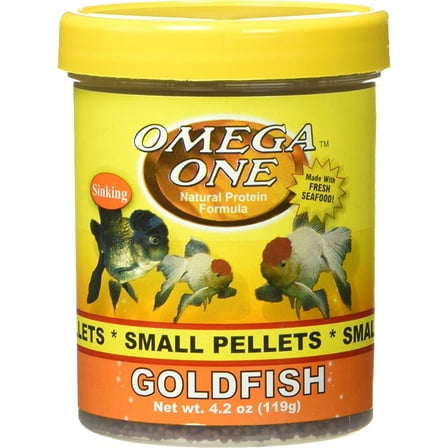 Omega One Goldfish Pellets, Small, 4.2 oz