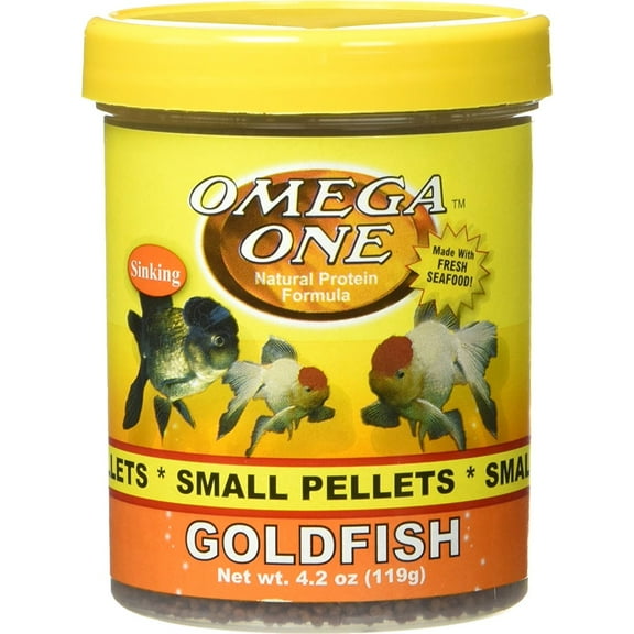 Omega One Goldfish Pellets, Small, 4.2 oz