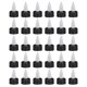 thumbnail image 1 of Uxcell 30 Pack Tapas de Tornillo Negras 24/410 para Botellas Exprimidoras de Repuesto para Manualidades, Artes, Pegamento y Líquidos, 1 of 5