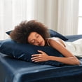 thumbnail image 6 of Madison Park Satin King Size Luxury Pillowcase in Midnight Blue, 6 of 8