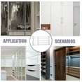 thumbnail image 4 of OULII Système de Garde-Robe Ajustable Étagères en Plastique Blanc pour Occupants d'Appartement et Propriétaires 1 Ensemble, 4 of 8