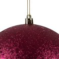 thumbnail image 2 of Vickerman N591521BX 6 in. Berry Red Ball Ornament  4 per Box, 2 of 3